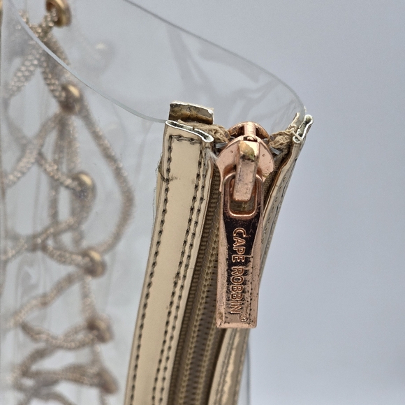 NWOT Cape Robbin Lookey Rose Gold Clear See-through Transparent Heeled Booties - Picture 6 of 16